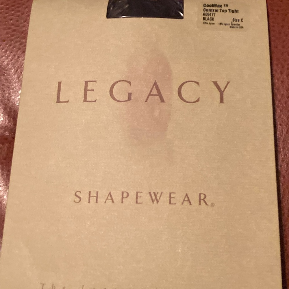 Legacy shapewear control top cool max tights black c